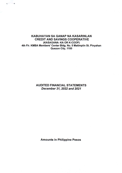 Kabuhayan Sa Ganap Na Kasarinlan Credit And Savings Cooperative